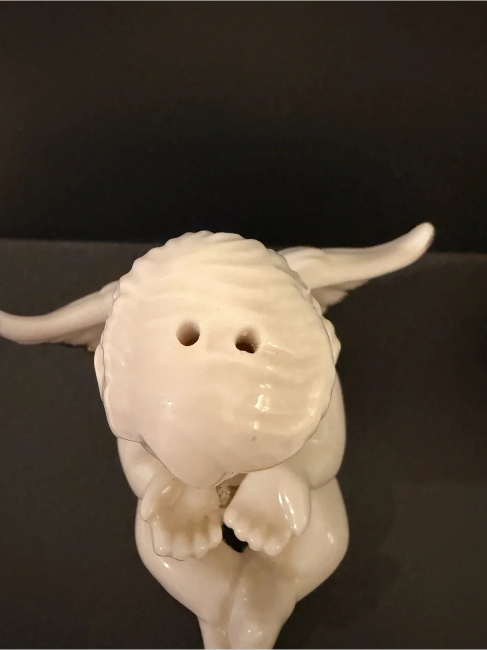 White Ceramic Angel Figurine with Gold - Home Accent salt and pepper shaker